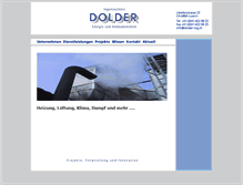 Tablet Screenshot of dolder-ing.ch